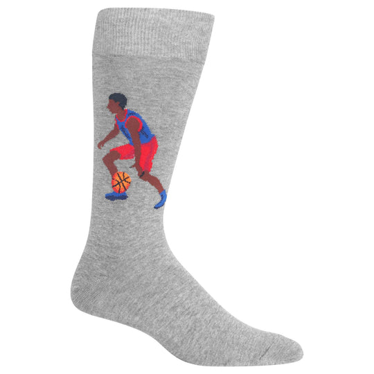 Hot Sox Mens Basketball Player Crew Socks