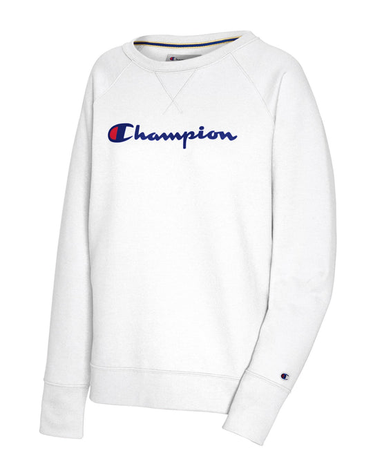 Champion Womens Powerblend Fleece Boyfriend Crew