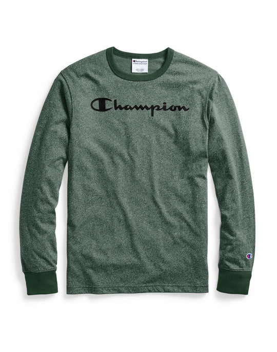 Champion Mens Heritage Heather Long-Sleeve Tee