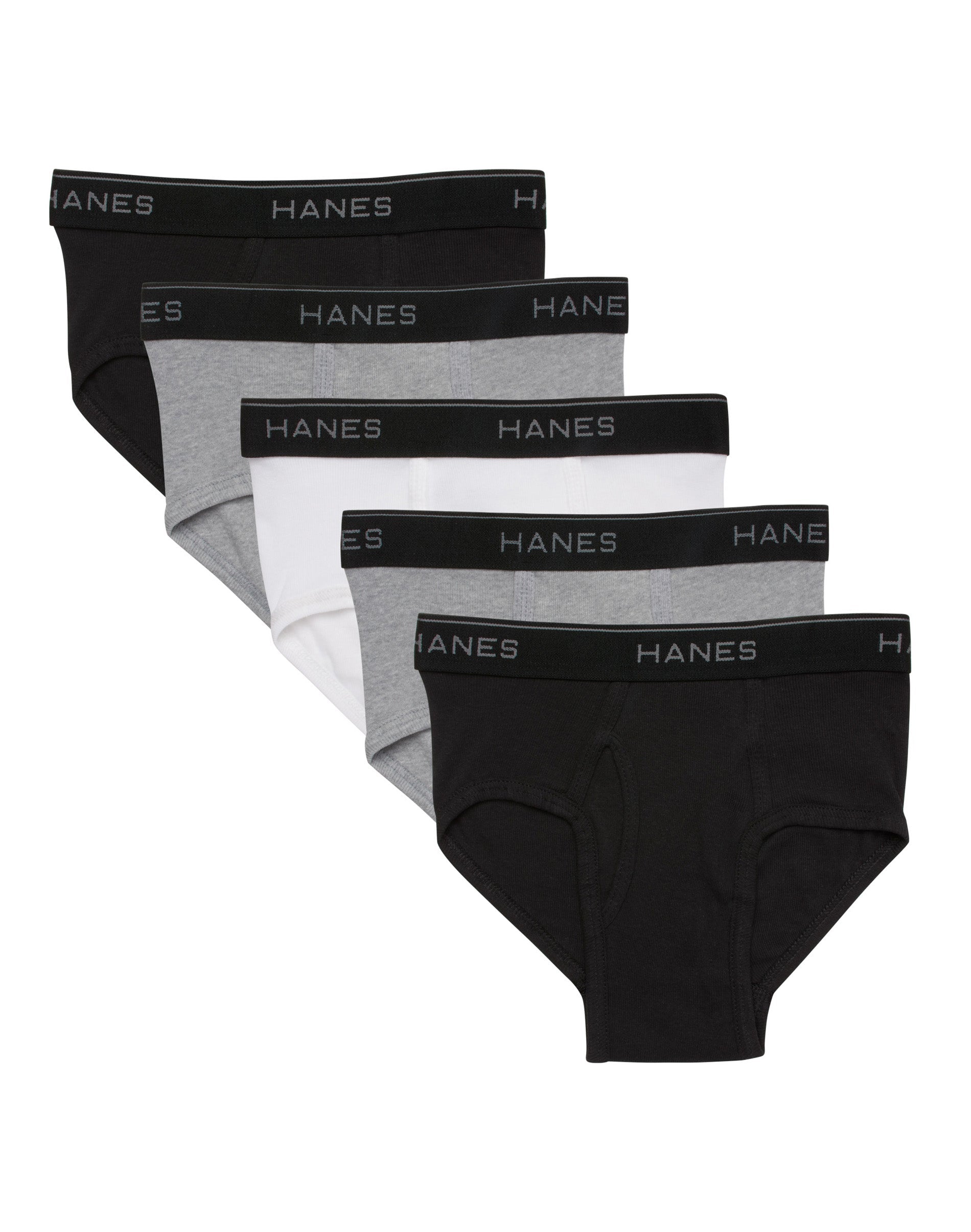 Hanes Ultimate Men's Boxer Brief Underwear, Ringer Style, 5-Pack