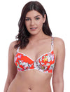 Freya Womens Wild Flower Underwire Non Padded Plunge Bikini Top