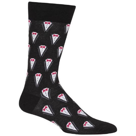 Hot Sox Mens Tuxedo Crew Socks