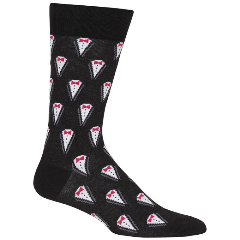 Hot Sox Mens Tuxedo Crew Socks