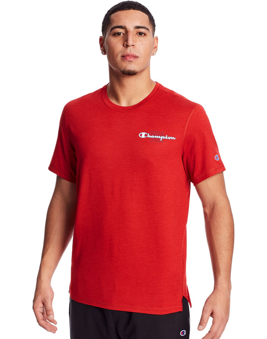 Champion Mens Sport Tee, L, Athletic Navy