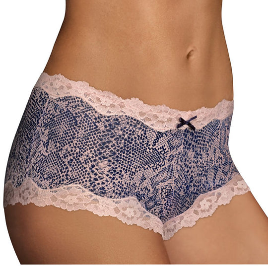 40837 - Maidenform Women`s Cheeky Cotton Scalloped Lace Hipster