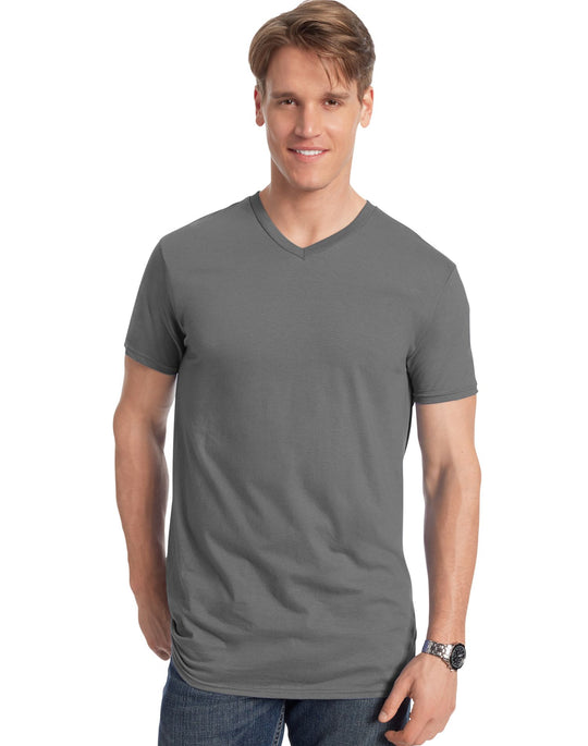 Hanes Men`s Nano-T V-Neck T-Shirt