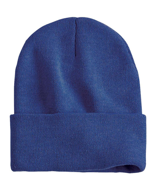 Sportsman 12 Solid Knit Beanie, One Size, Royal Blue