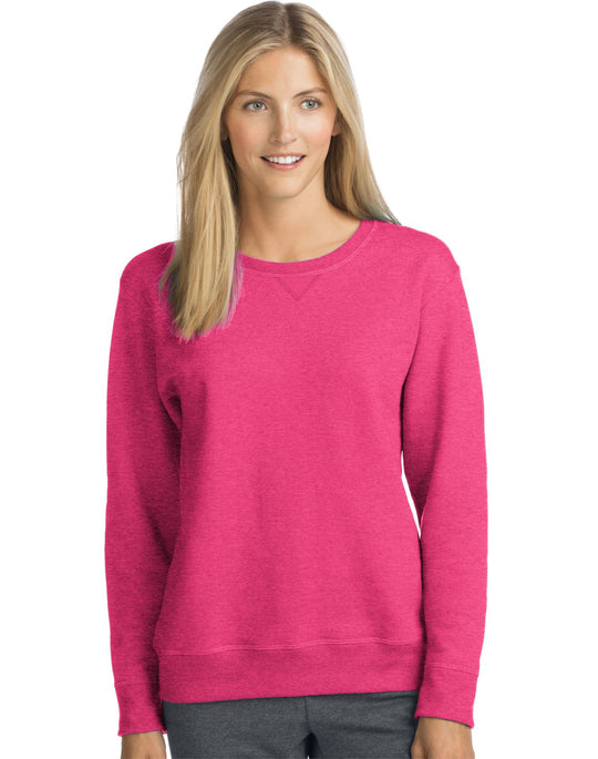 Hanes Women`s ComfortSoft EcoSmart Crewneck Sweatshirt