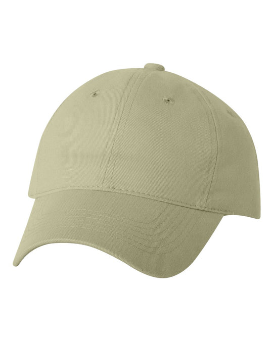 Sportsman Heavy Brushed Twill Unstructured Cap, Adjustable, White
