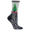 Hot Sox Womens Christmas Tree Fair Isle Socks