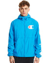 Champion Life Mens Packable Full Zip Jacket, S, Deep Blue Water