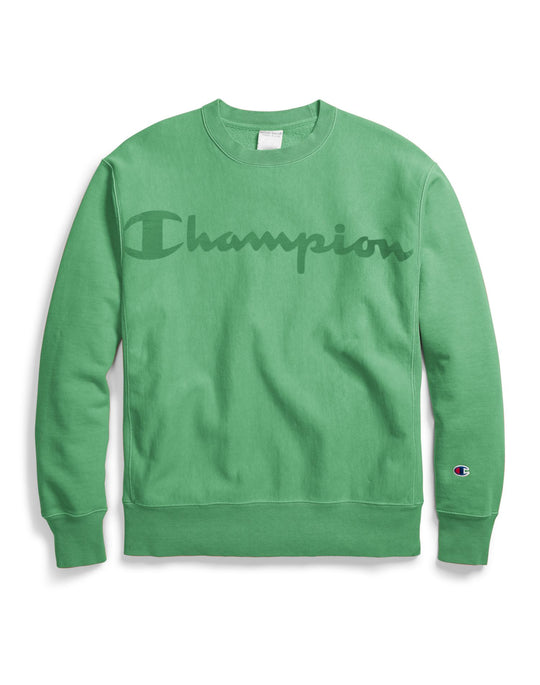 Champion Life Mens Garment Dyed Reverse Weave Crew