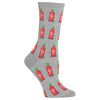 Hot Sox Womens Hot Sauce Crew Socks