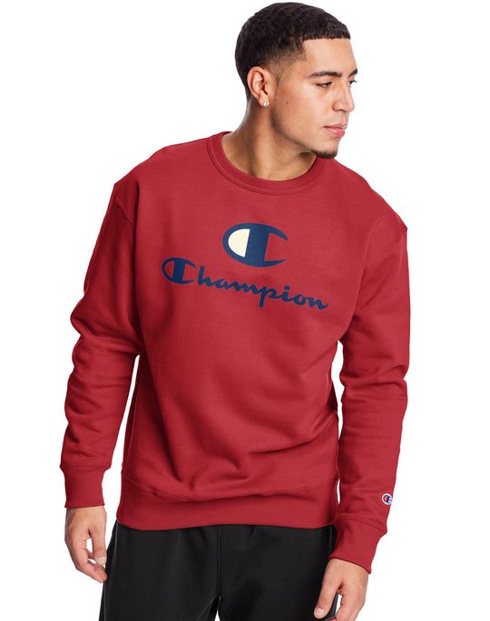 Champion Mens Powerblend Fleece Crew
