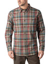 Walls Mens Long Sleeve Brushed Flannel Shirt with Stretch