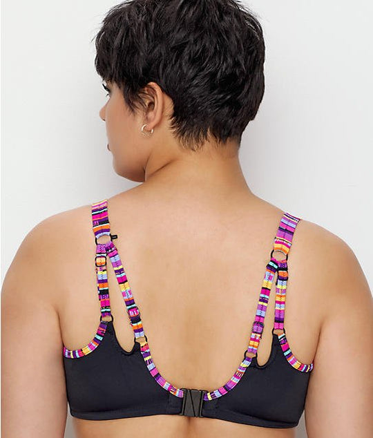 Elomi Womens Nomad Underwire Plunge Bikini Top