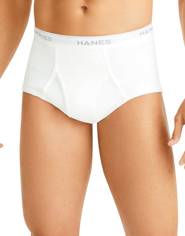 Hanes Mens ComfortSoft TAGLESS Briefs 6-Pack, 5XL, White