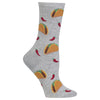 Hot Sox Womens Taco Crew Socks