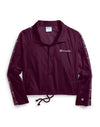 Champion Life Womens Zipper Tape Cropped Coaches Jacket