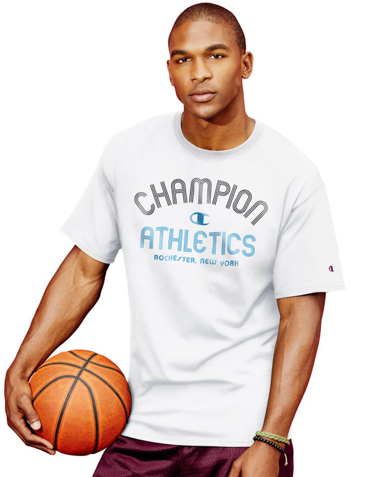 Champion Men`s Cotton-Rich Graphic T Shirt