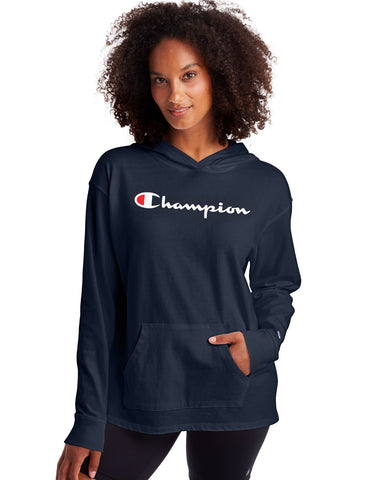 Champion Womens Heavyweight Jersey Pullover Hoodie