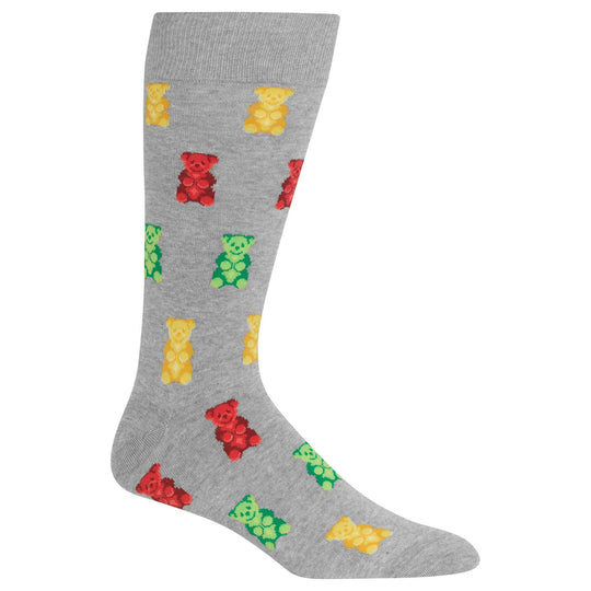 Hot Sox Mens Gummy Bears Crew Socks
