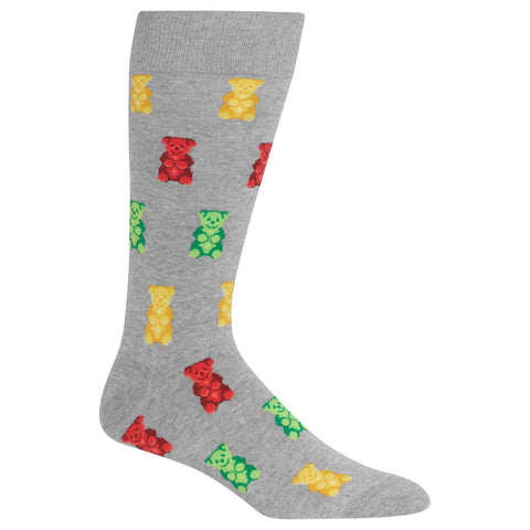 Hot Sox Mens Gummy Bears Crew Socks