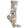 Hot Sox Womens Persian Cats Crew Socks