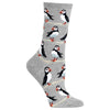 Hot Sox Womens Puffins Crew Socks