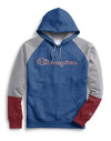 Champion Mens Powerblend Colorblock Hoodie