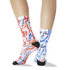 Hot Sox Womens Richard Haines Faces Tube Socks