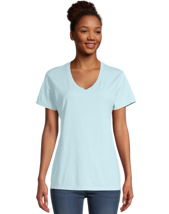 Hanes Women's ComfortWash® V-Neck Tee