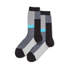 Hot Sox Womens Color Block Stripe Crew Socks