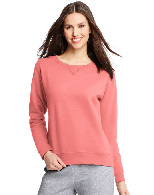 Hanes Women`s ComfortSoft EcoSmart Crewneck Sweatshirt