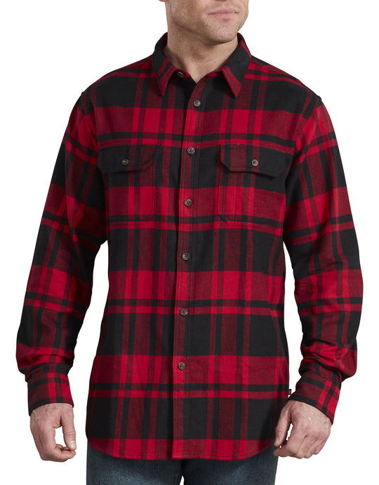 Dickies Mens Heavyweight Long Sleeve Flannel Shirt