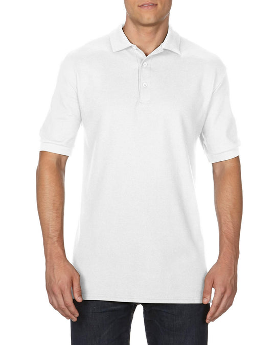 Gildan Mens Premium Cotton Double Piqué Sport Shirt, XL, Red