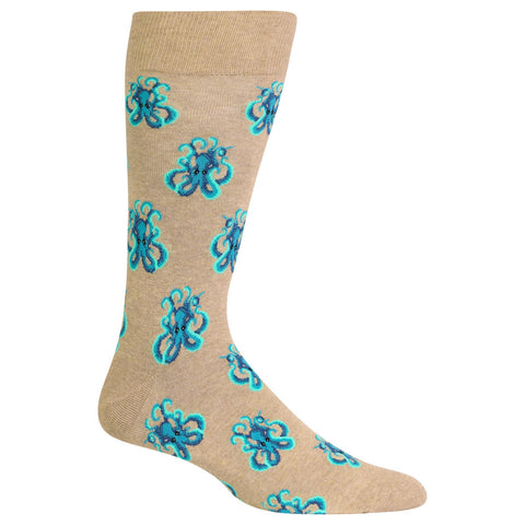 Hot Sox Mens Octopus Crew Socks