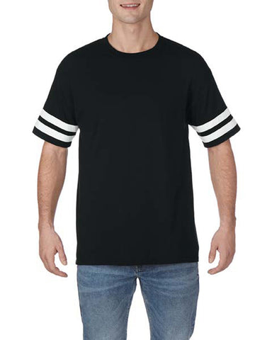 Gildan Mens Heavy Cotton Victory T-Shirt, XS, Graphite Heather/Black