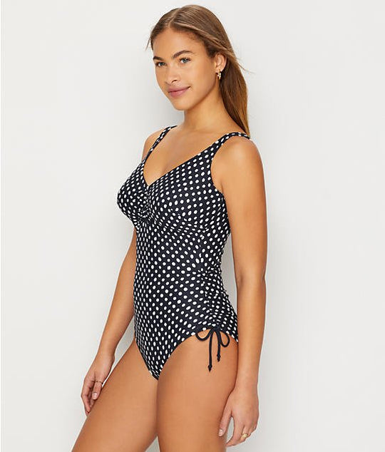 Fantasie Womens Santa Monica Underwire V-Neck Swimsuit with Adjustable Leg