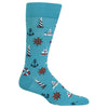 Hot Sox Mens Nautical Icons Crew Socks