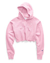 Champion Life Womens Reverse Weave Cropped Cut Off Pullover Hoodie
