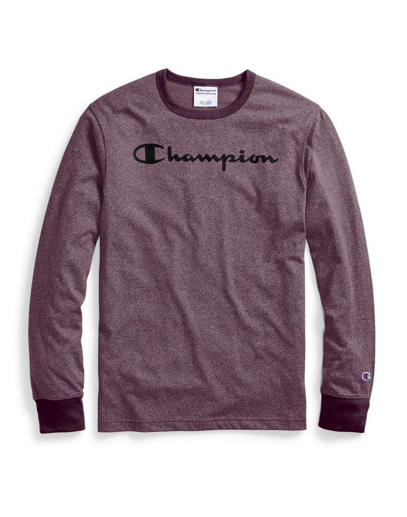 Champion Mens Heritage Heather Long-Sleeve Tee