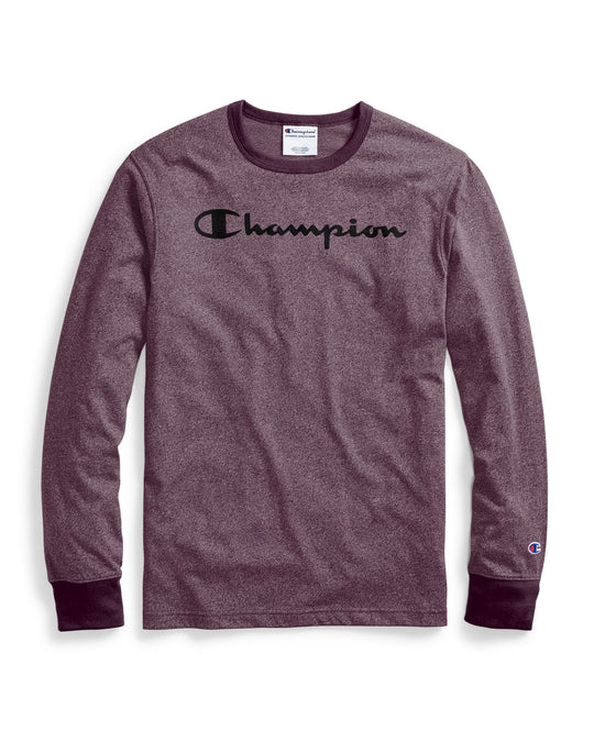 Champion Mens Heritage Heather Long-Sleeve Tee