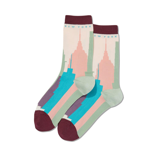 Hot Sox Womens New York Crew Socks