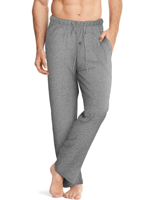 Hanes Men`s ComfortSoft Cotton Printed Lounge Pants