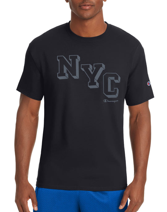 Champion Mens Graphic Short Sleeve Jersey Tee