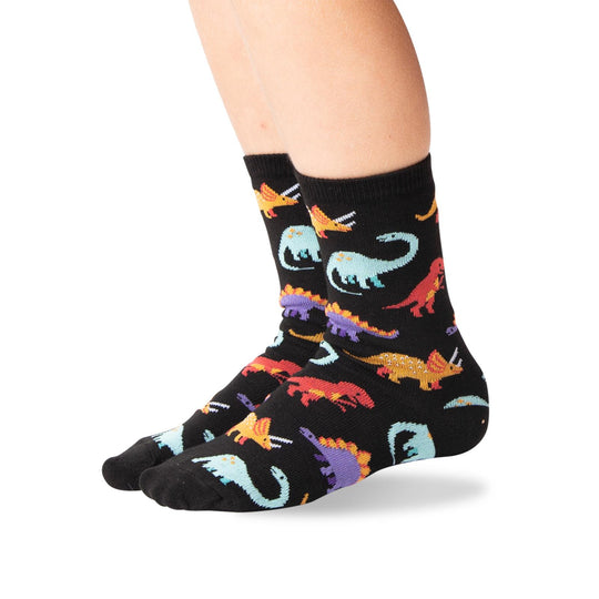 Hot Sox Kids Dinosaur Crew Socks