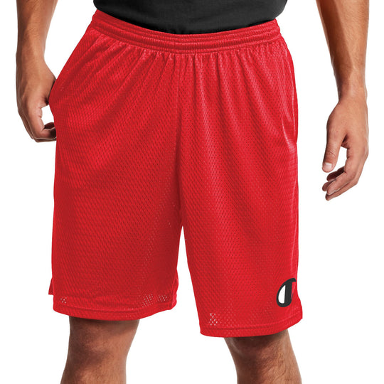 Champion Mens Long Mesh Shorts with Pockets