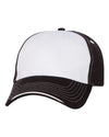 Sportsman Tri-Color Cap, One Size, White/Black