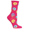 Hot Sox Womens Donut Crew Socks